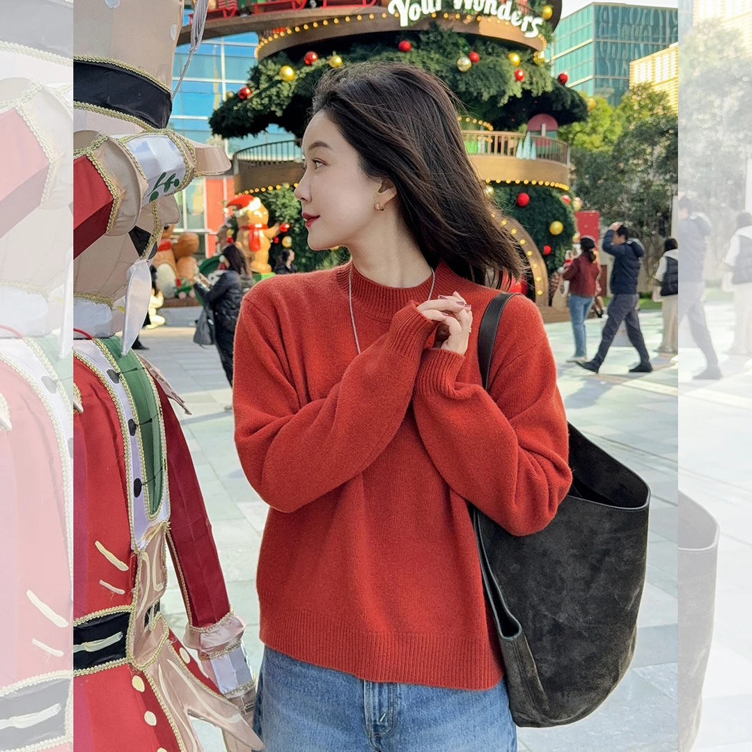 莉贝琳sisy黑标舒芙蕾毛衣140支super羊毛针织衫S24312SW14