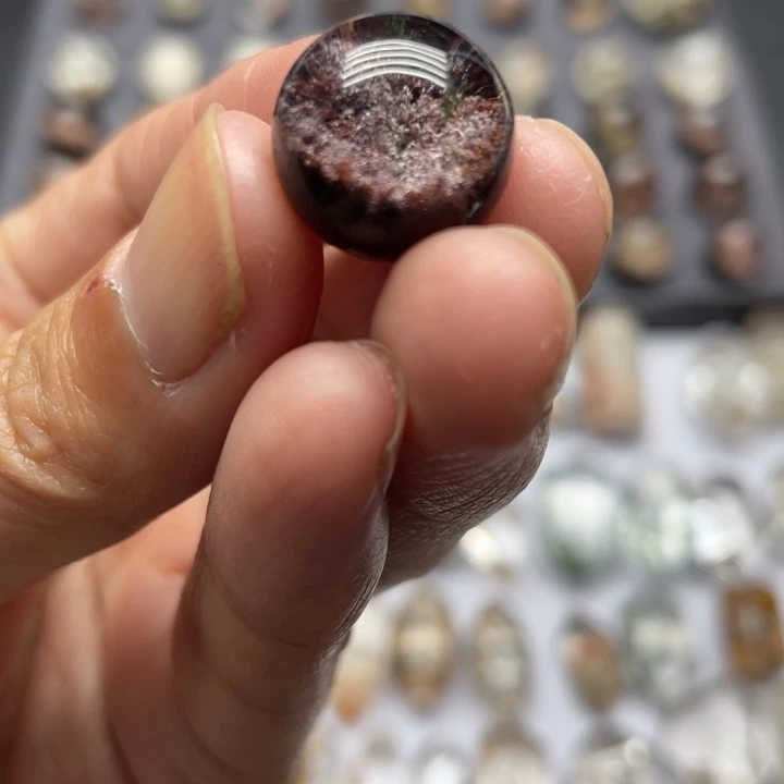纯天然粉色幽灵碧玺（处理）
