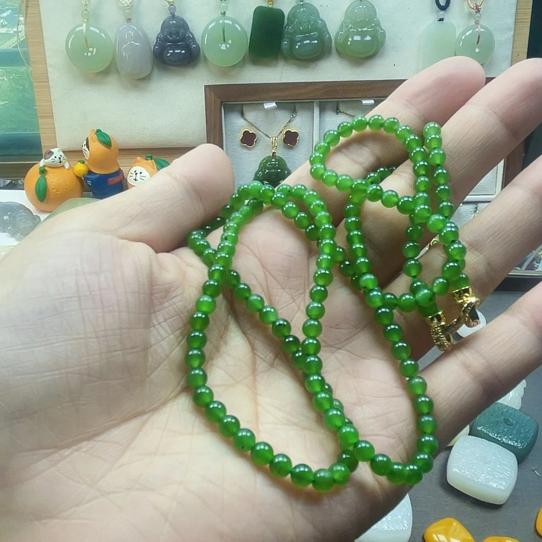 幸***家项链未镶嵌和田玉