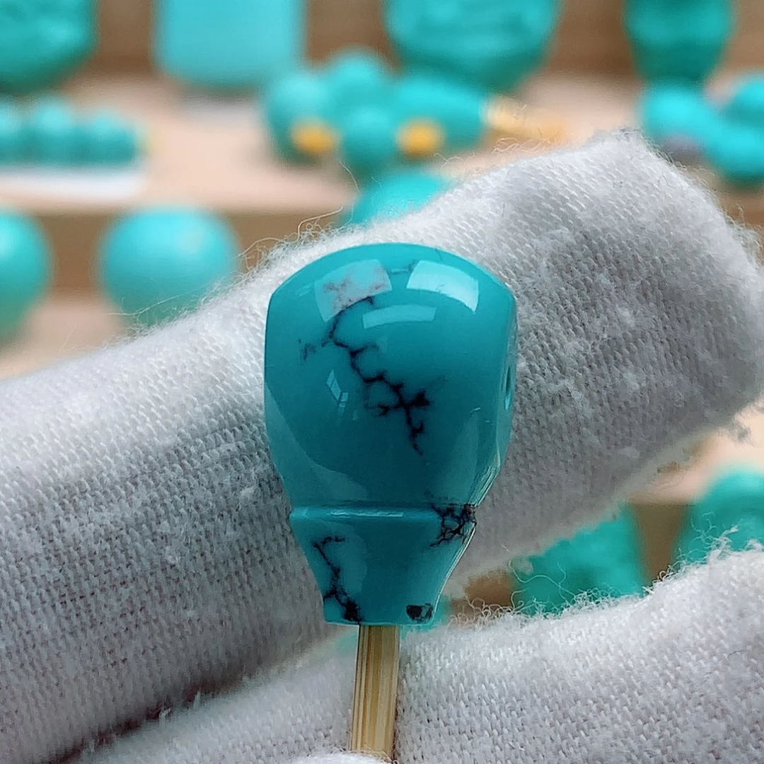 绿松石未镶嵌三通