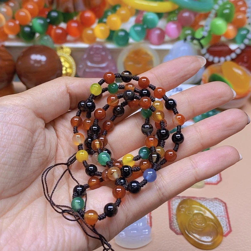 【闪购商品】玛瑙/玉髓颈饰未镶嵌粟***西