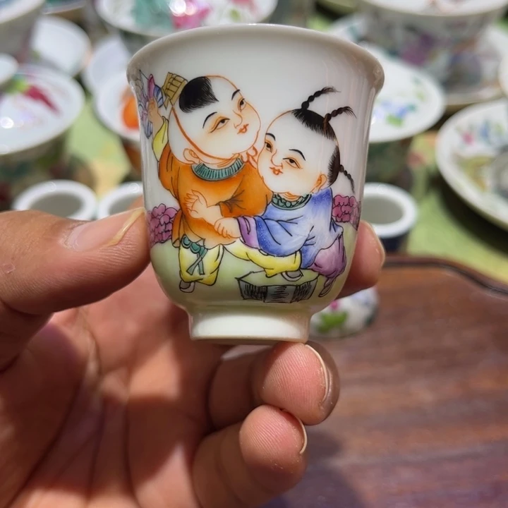 纯手绘精品盖碗杯