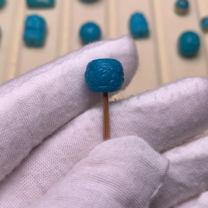 绿松石未镶嵌绿松石六字10.6