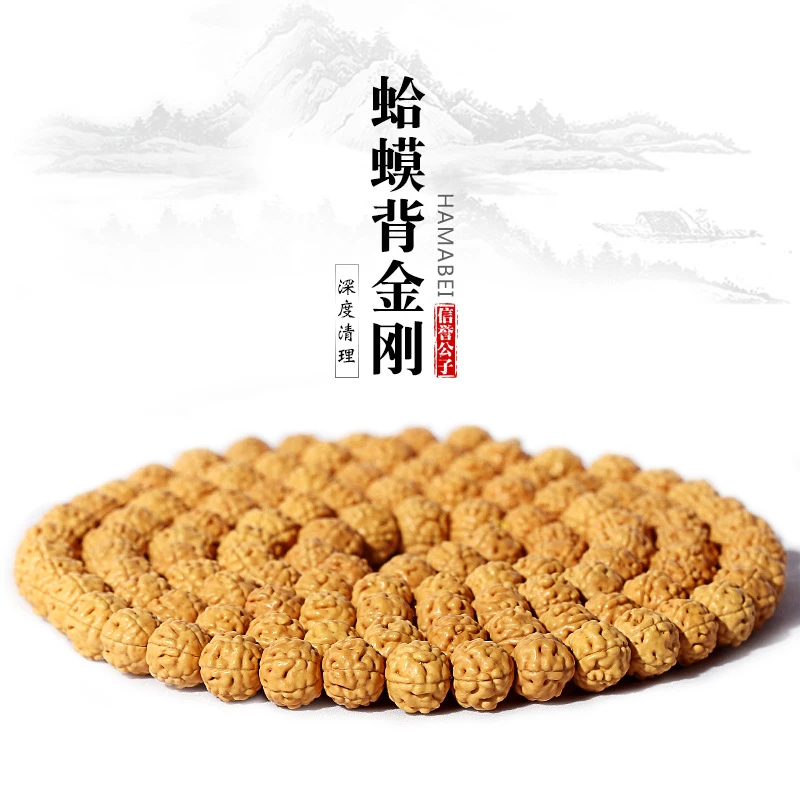 非金属木质手链 蛤蟆背小金刚108颗菩提佛珠手串手链盘龙