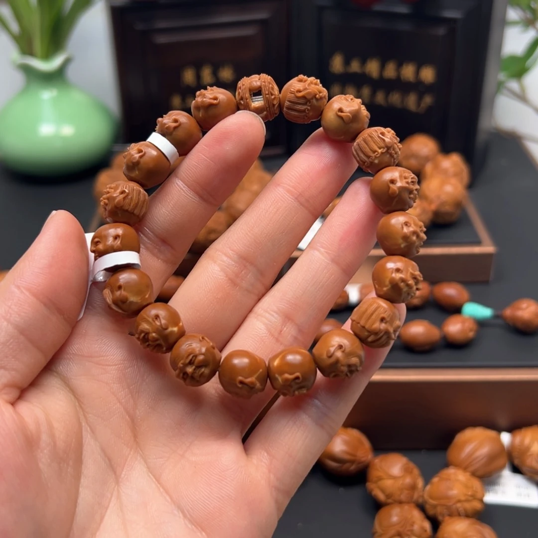 橄榄核手串/手链青**远十八罗汉