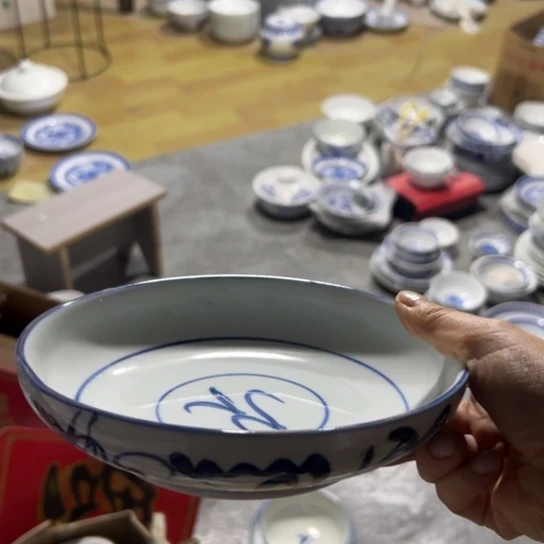 碗手绘7寸刀子深窝盘