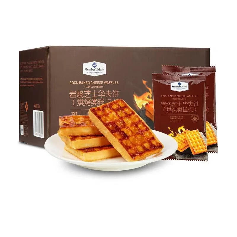 山姆超市 Member's Mark 岩烧芝士华夫饼(烘烤类糕点)1.08kg办公室零食