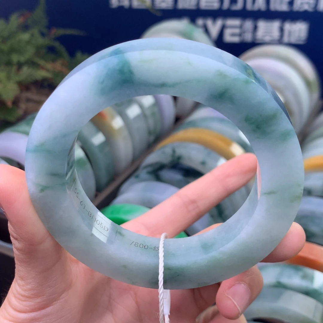 定制翡翠未镶嵌手镯定制不退不换