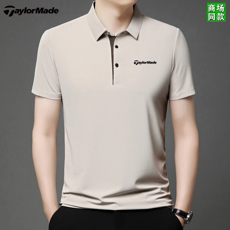 Taylormade泰勒梅高尔夫男夏季新款短袖T恤休闲时尚运动polo衫男