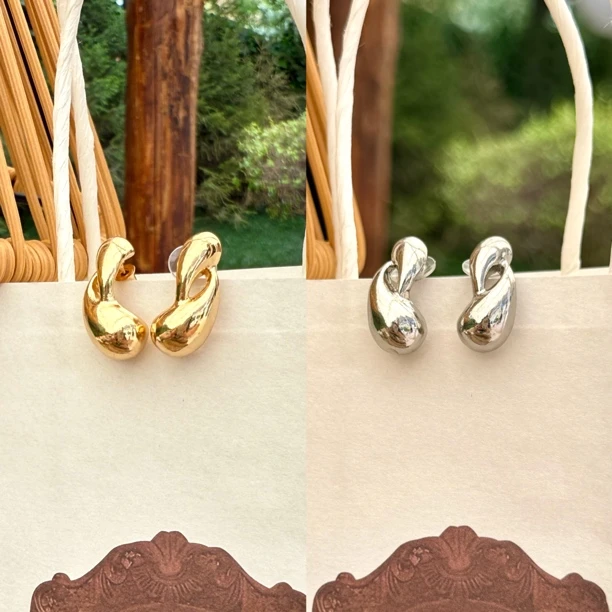 钛钢项链 钛钢项链 LARVINA腰果花百搭款耳环