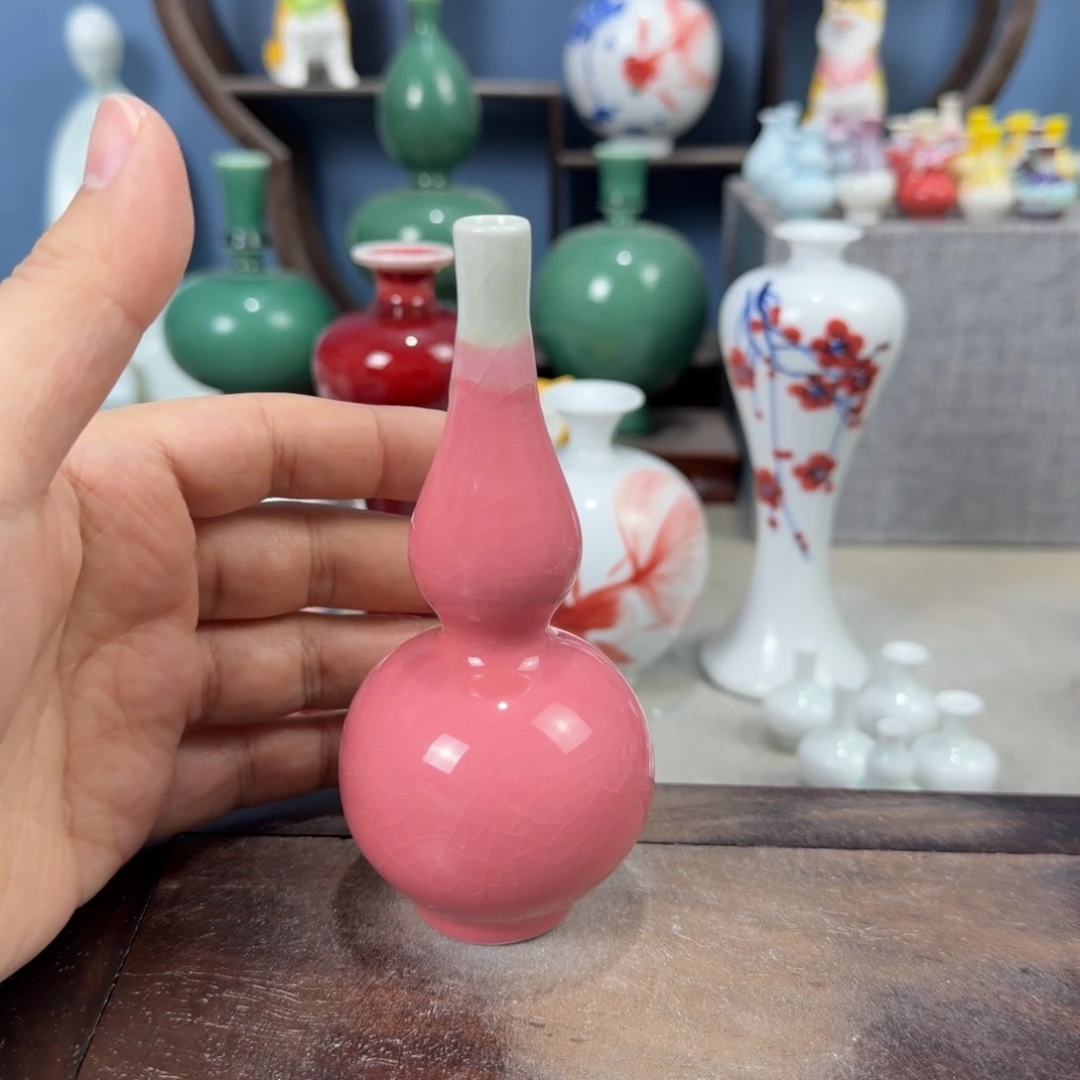 陶瓷手工小花器摆件