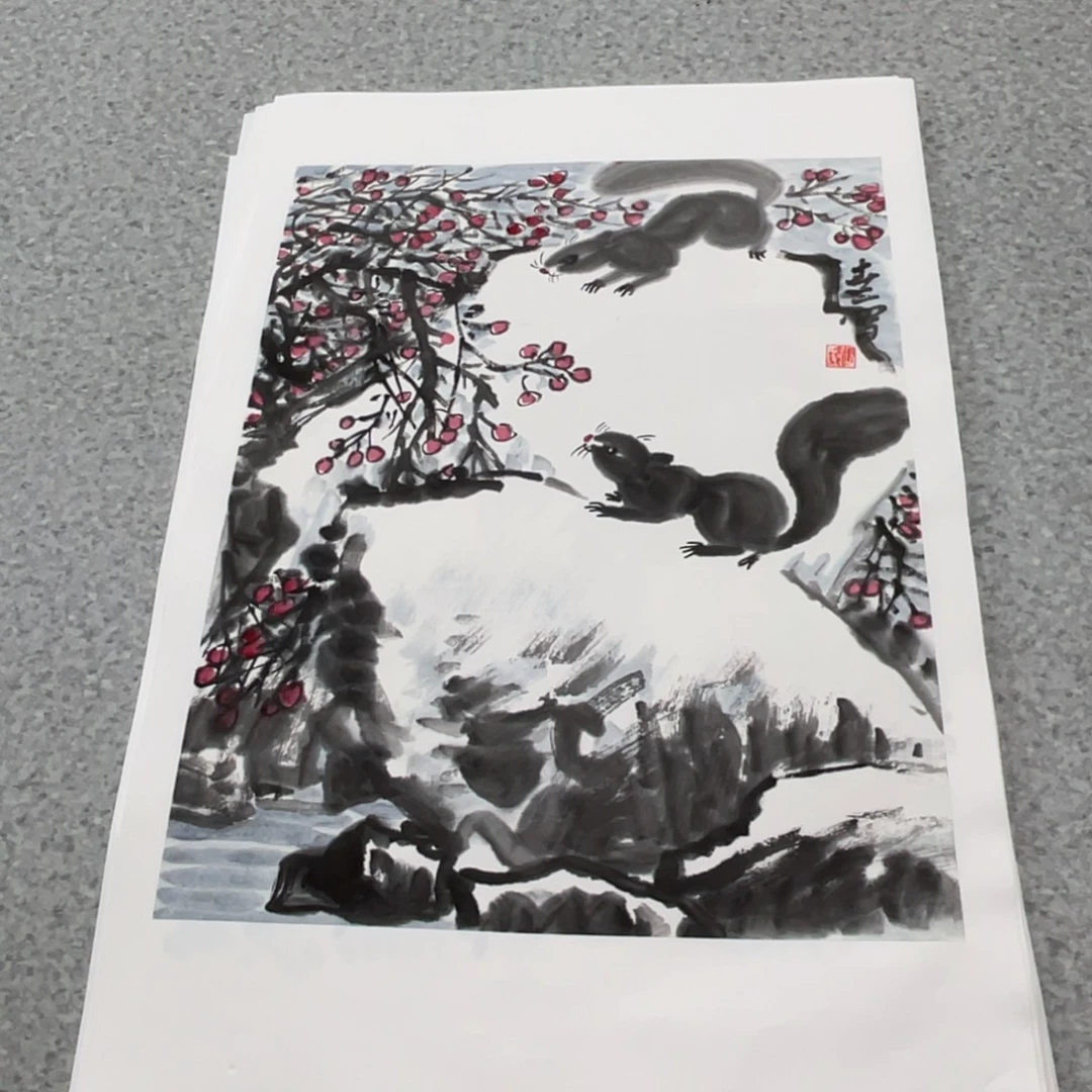 国画1.4平尺国画作品