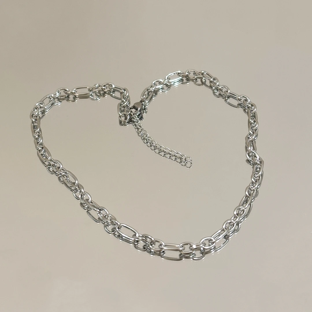 钛钢项链 台剧看见爱林宇杨子翔同款镂空链条项链