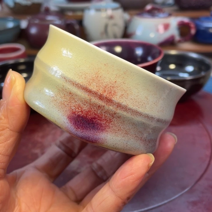 摆件鸡油黄手工竹节