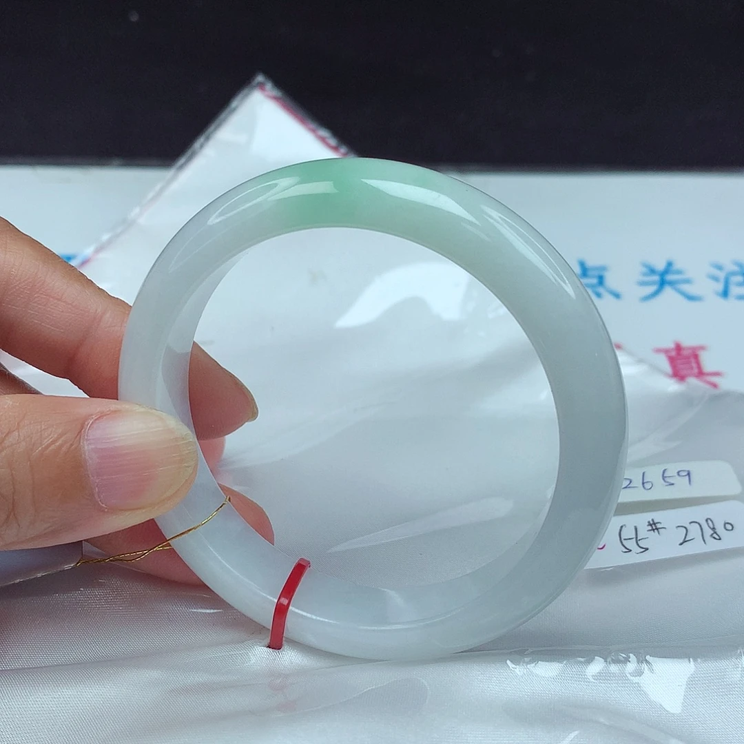翡翠未镶嵌手镯55圈2659