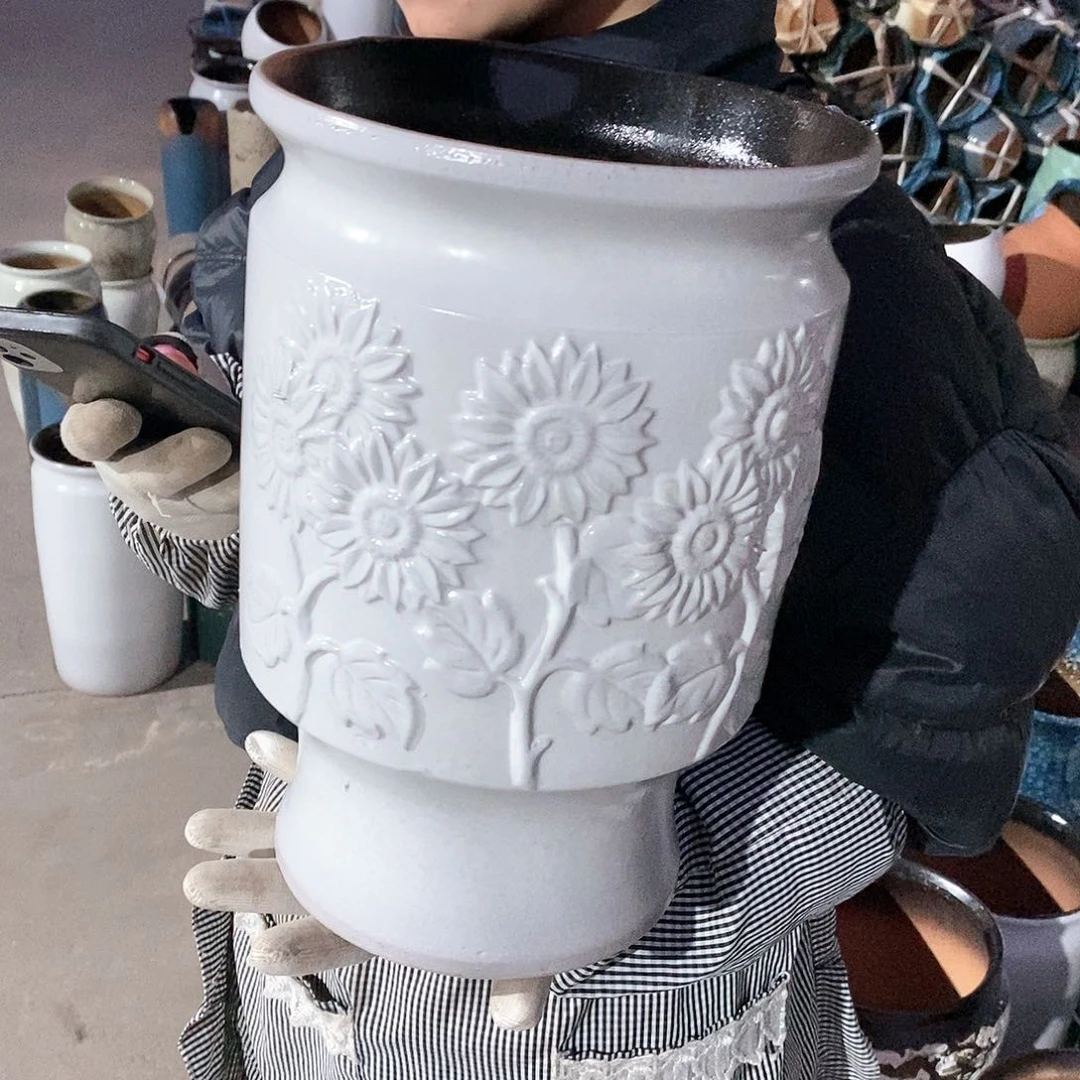 紫砂花盆正品口20高31