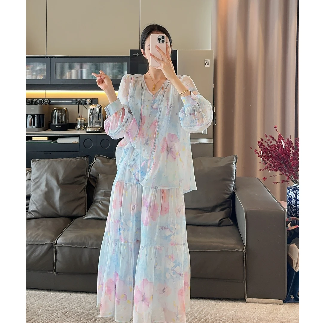 Zwinnie/詹维尼【粉蓝套装-独家系列】甜美慵懒仙女套装 GYS202519