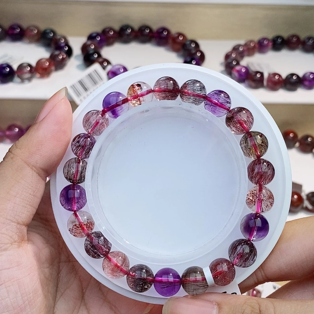 水晶未镶嵌手链黑加仑8