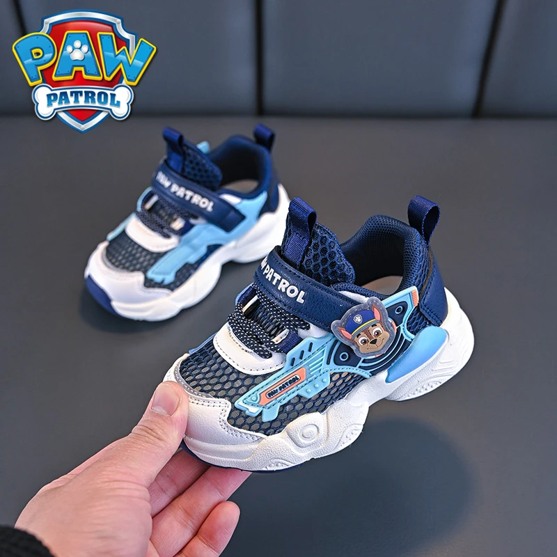 汪汪队男童透气运动鞋子夏季幼儿园新款小童儿童防滑网面鞋春秋季