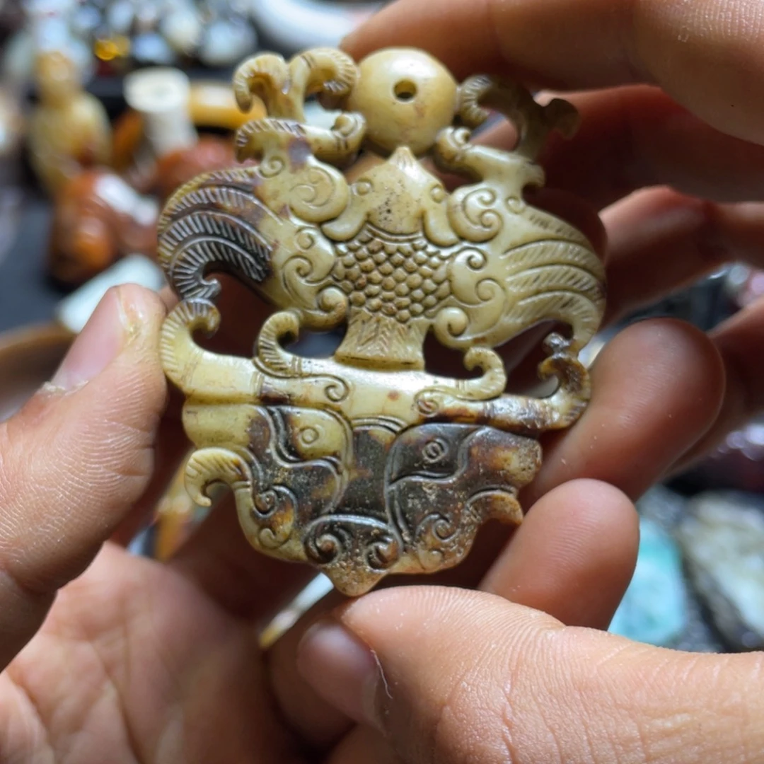 和田玉（糖玉）挂件未镶嵌用****3