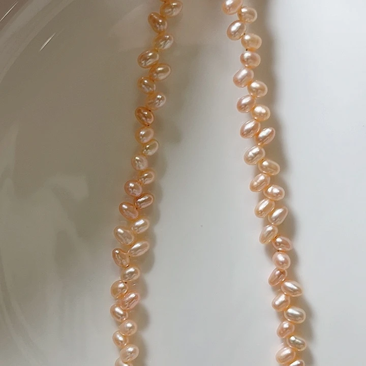 淡水珍珠4左右香槟金麦穗未镶嵌