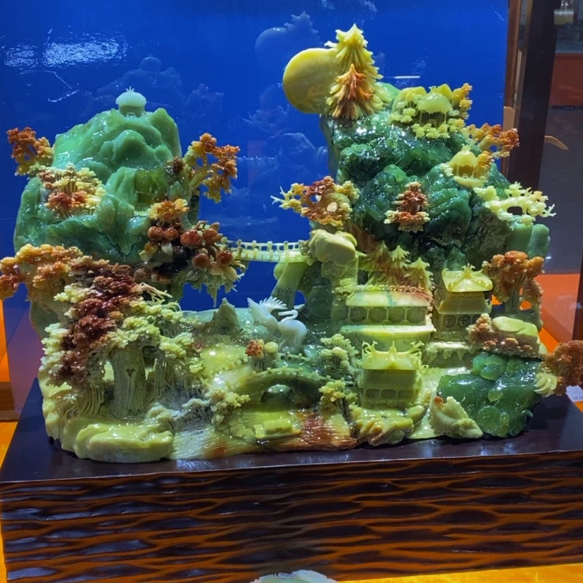 【闪购商品】蛇纹石玉摆件未镶嵌