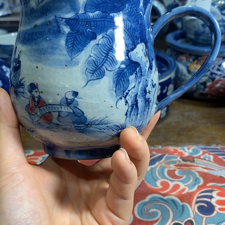 柠***儿景德镇手绘芭蕉水杯