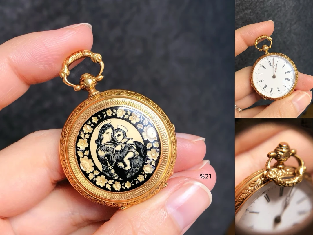 老式工艺复古男士怀表配件，发货以直播间过款为准825268