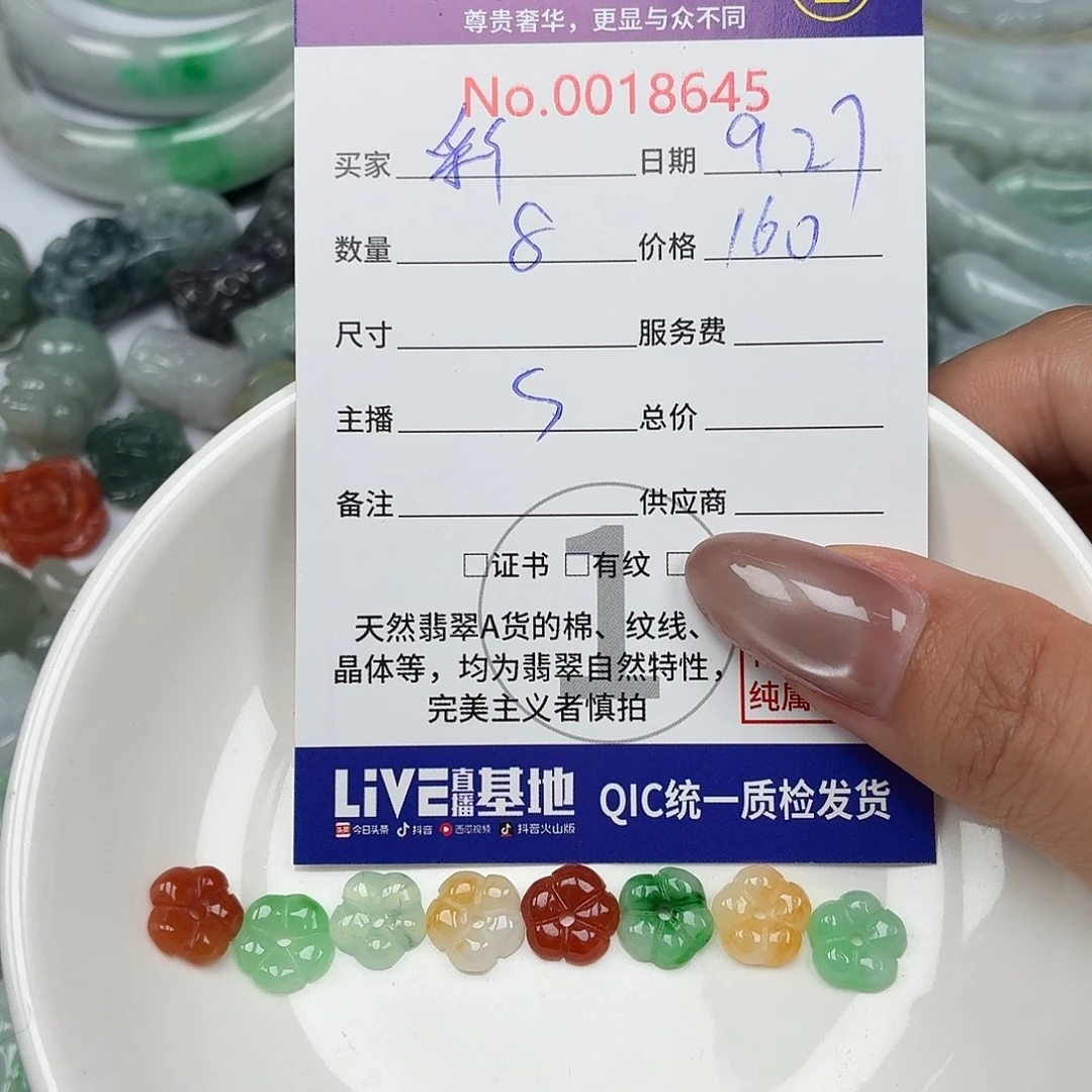 *****翡翠未镶嵌颈饰24