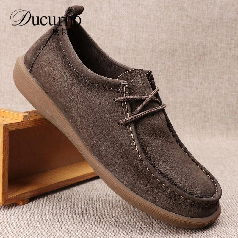 复古软面干净上等头层干净软皮国潮老钱鞋子男款男鞋上班舒服耐穿