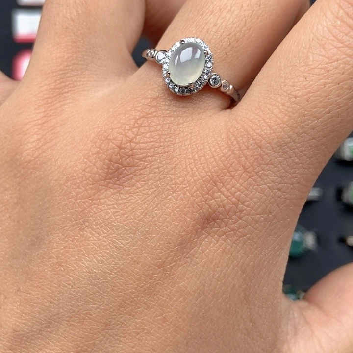 翡翠未镶嵌戒指戒指