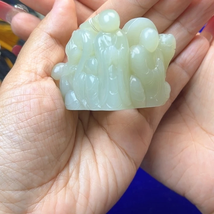 和田玉未镶嵌挂件5*6