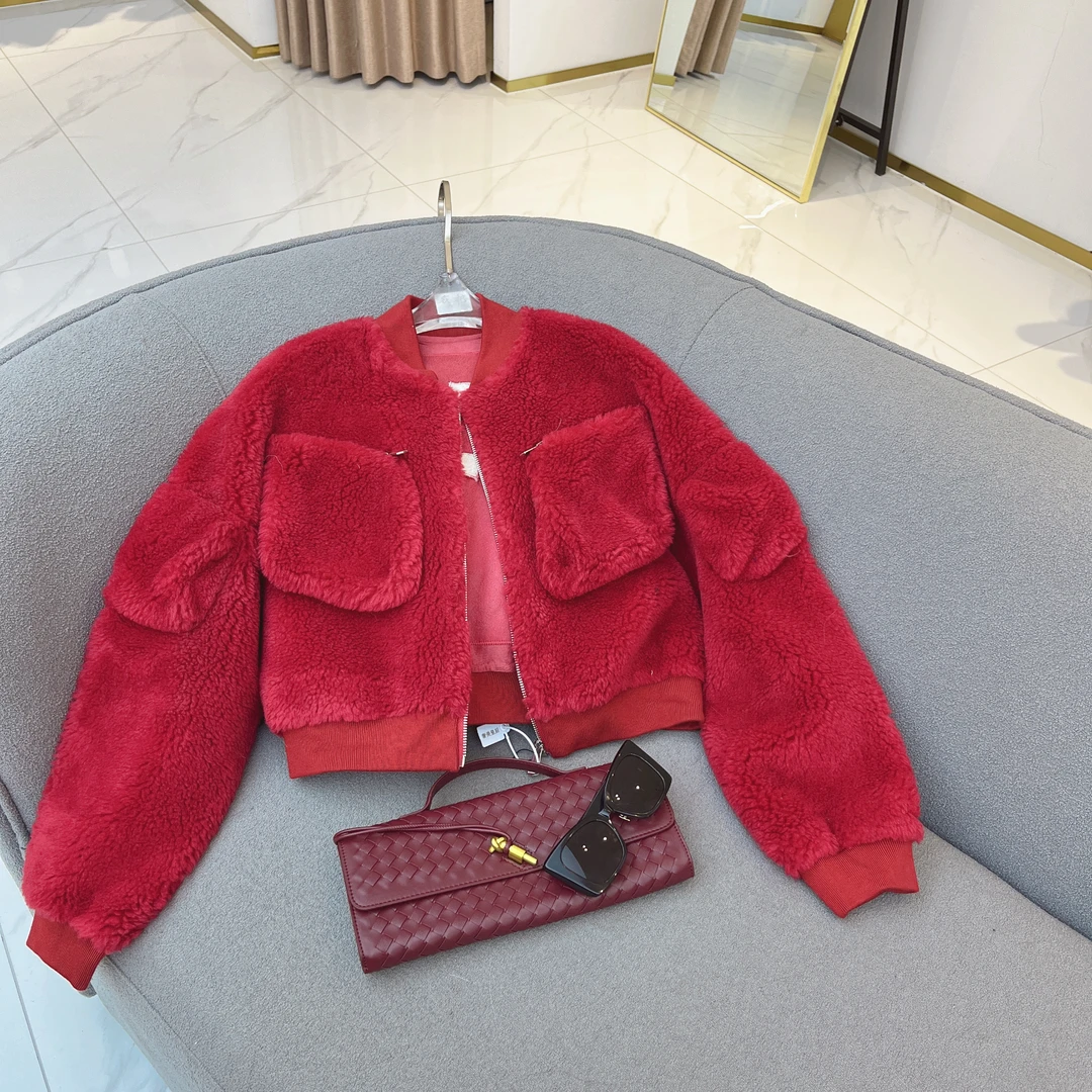 【琪琪】原创设计师款羊毛棒球服外套8255