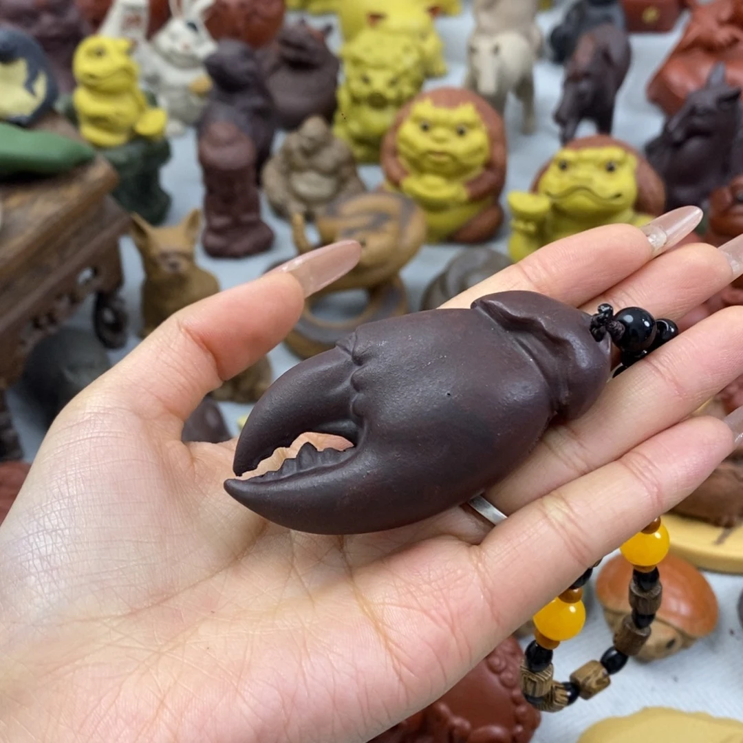 【闪购商品】紫砂茶宠陈*芳紫砂蟹钳