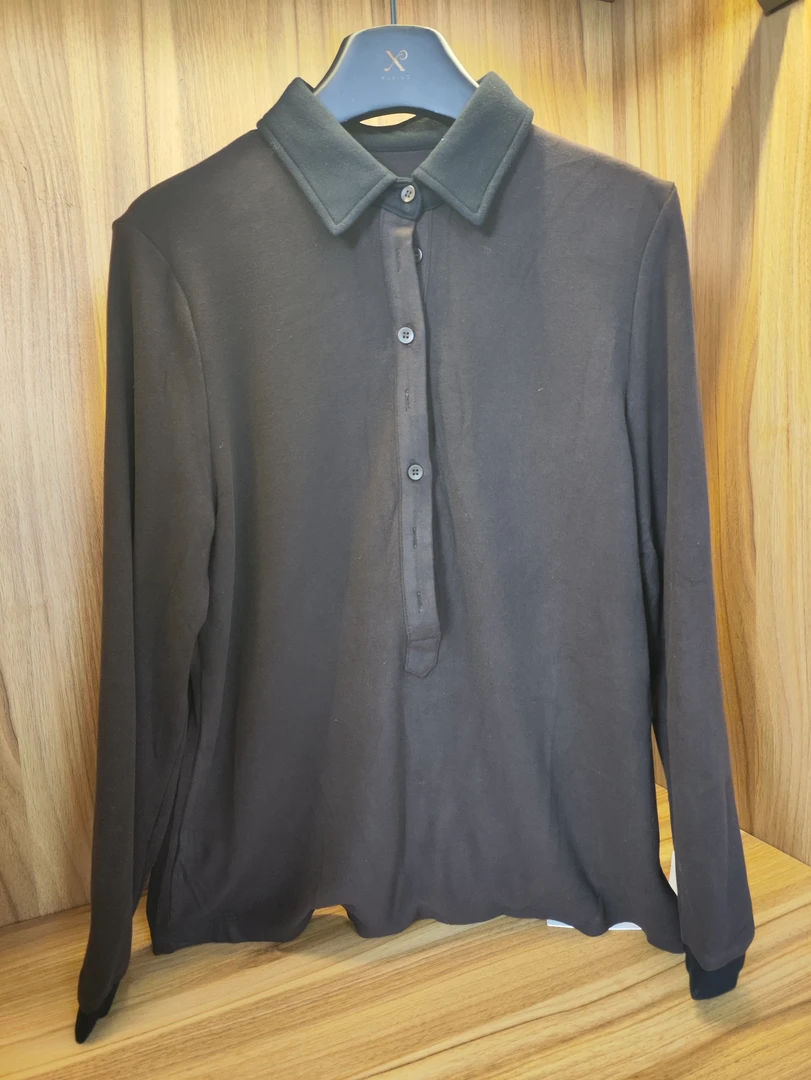 伴月伊人福利款撞色加厚polo衫9169