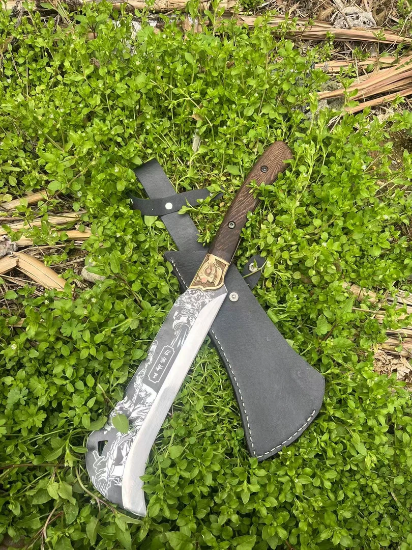 手工锻打园艺工具用具弹簧钢家用柴刀工具