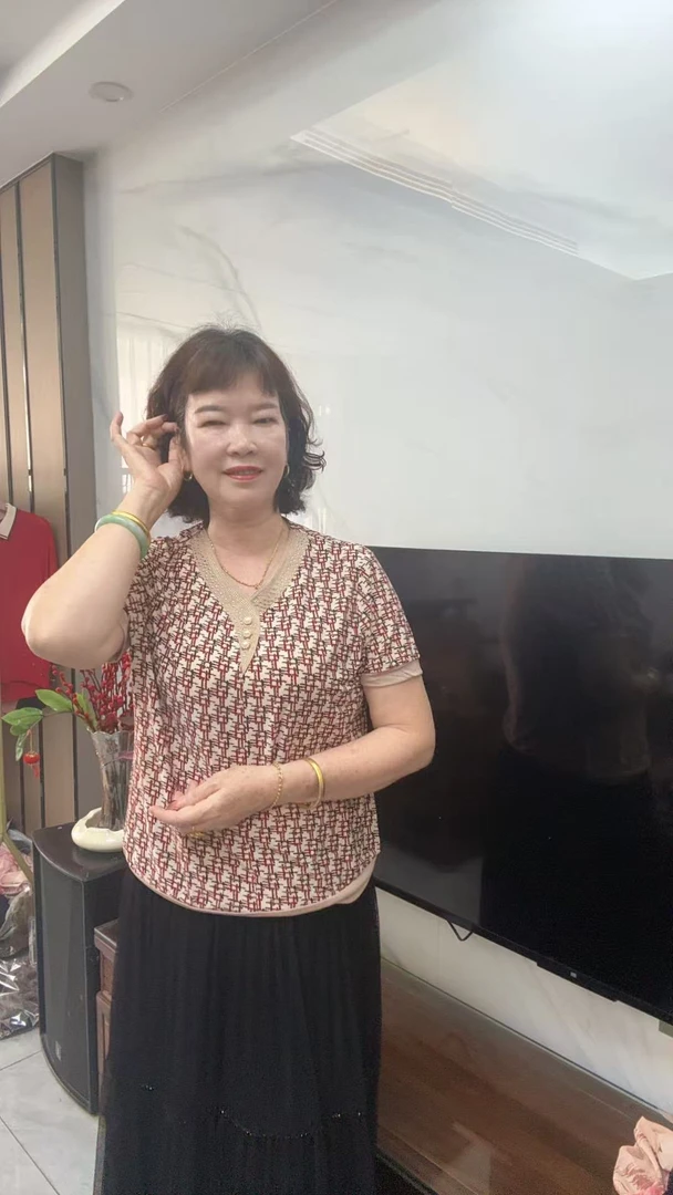 中老年装夏季短袖上衣