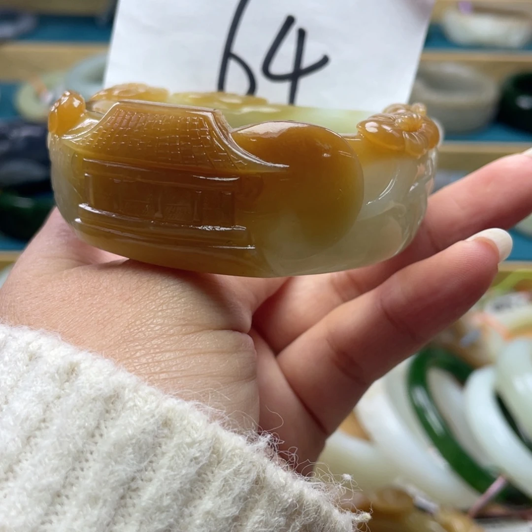 未镶嵌手镯和田玉圈口55