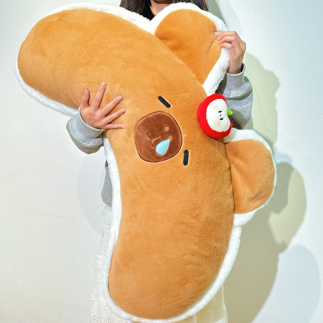 土拨鼠水豚卡皮巴拉长条抱枕女生睡觉侧睡枕头男生睡觉床头靠垫