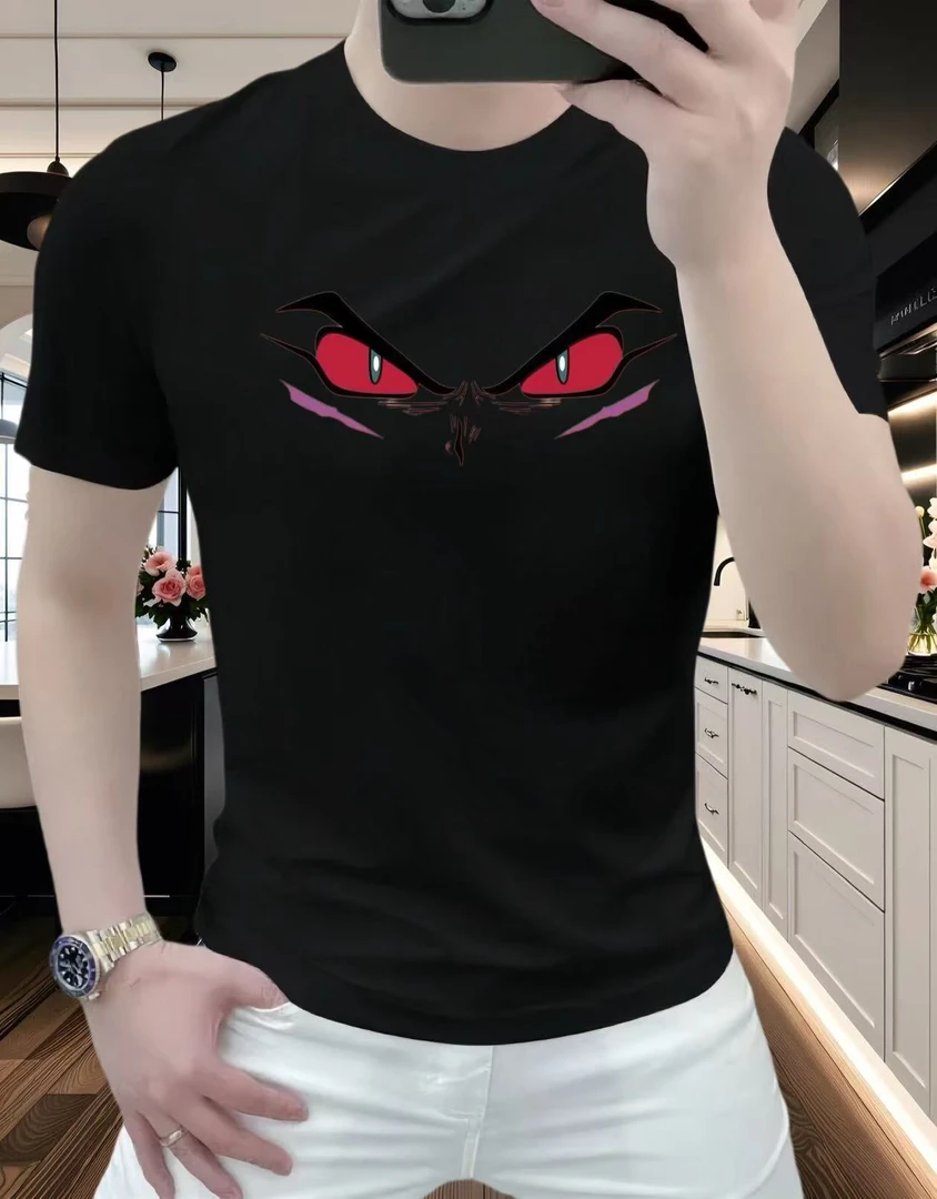 2025短袖t男士时尚休闲百搭夏季潮流修身圆领