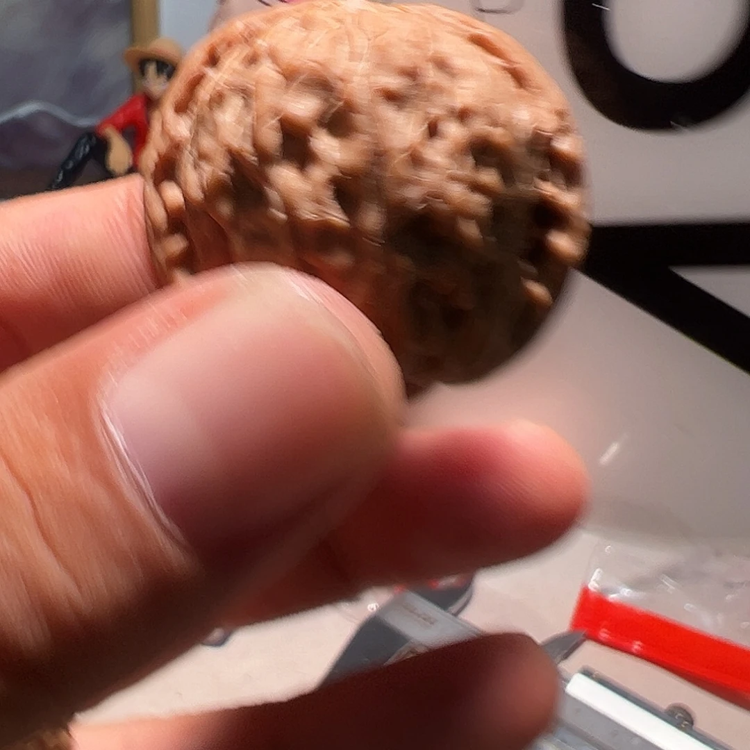 开***串文玩核桃，白色48号