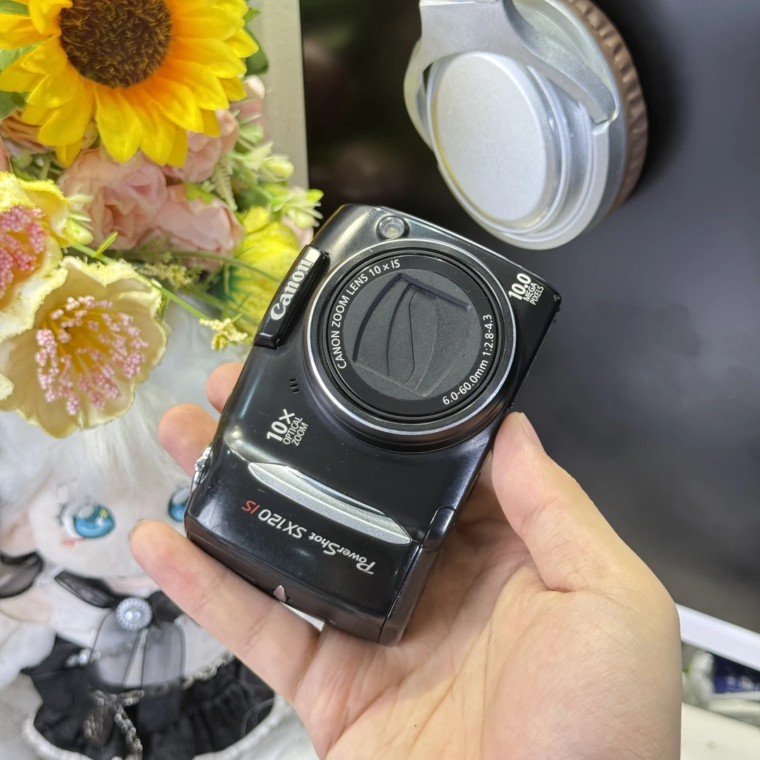 9新 Canon/佳能 佳能sx120色彩感小长焦可拍月亮五号电池供电