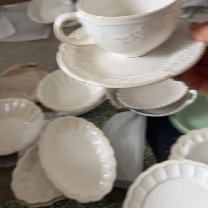 瓷片默认瑕疵商品花溪杯碟