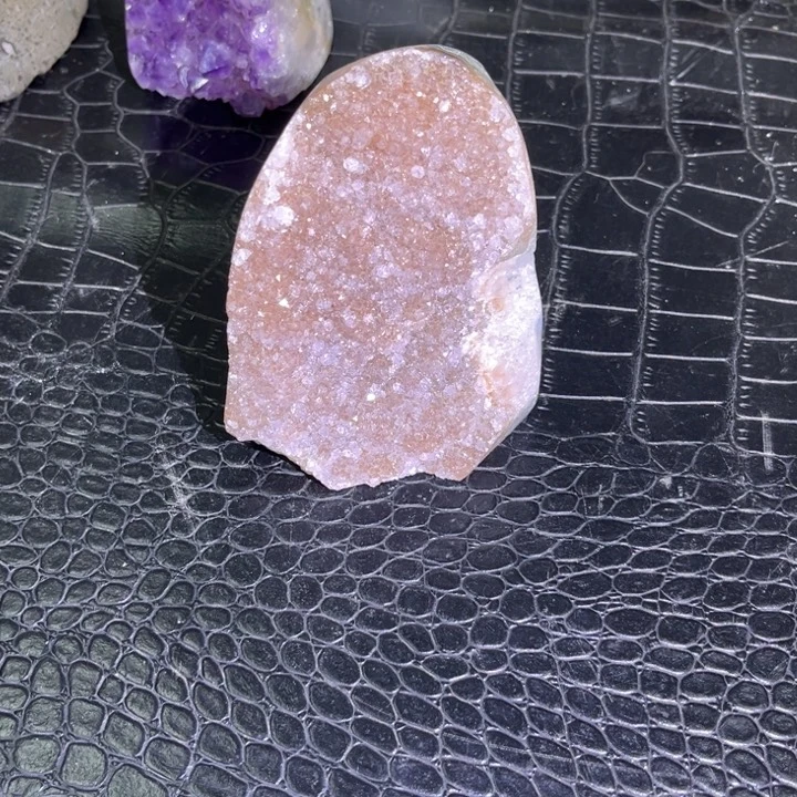 发饰水晶未镶嵌粉软晶簇
