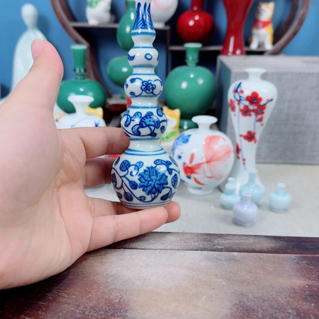 陶瓷手工小花器摆件