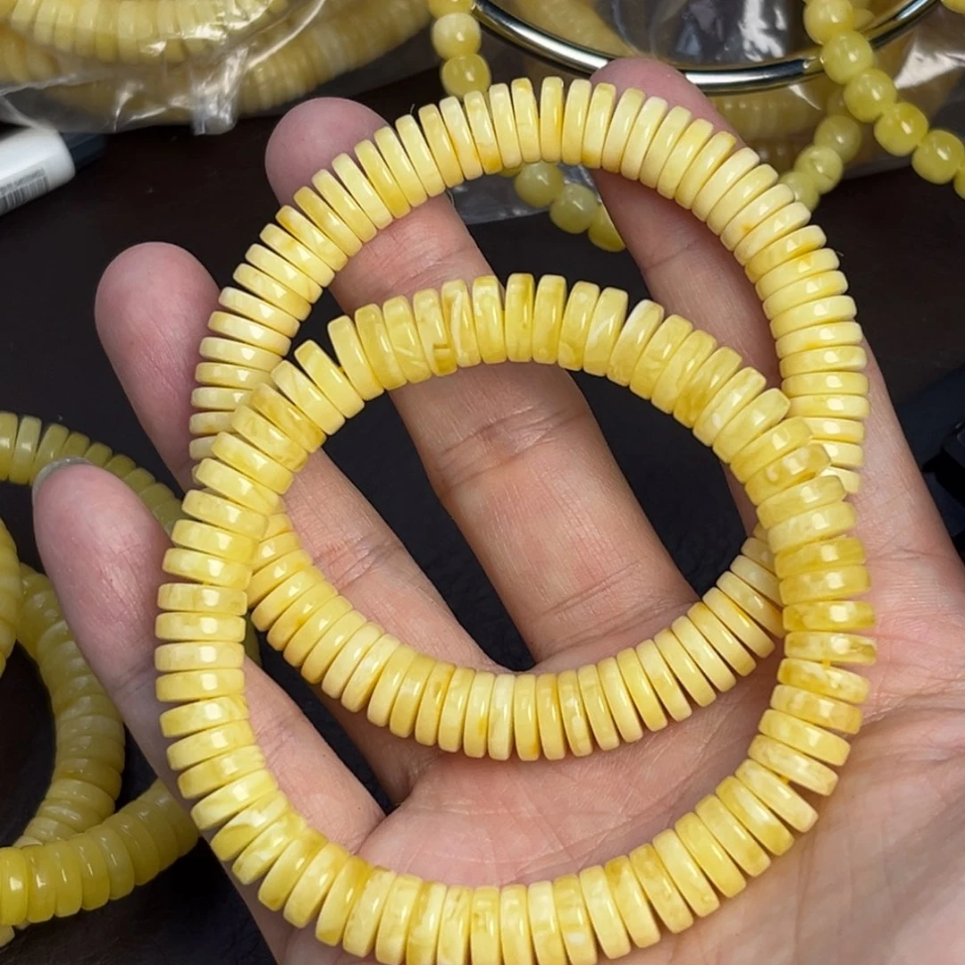 琥珀未镶嵌裸石9.5药片多样发其一007