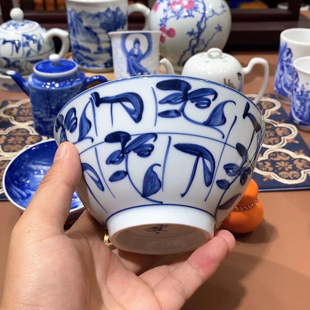 景德镇旭日堂老茶花大号碗