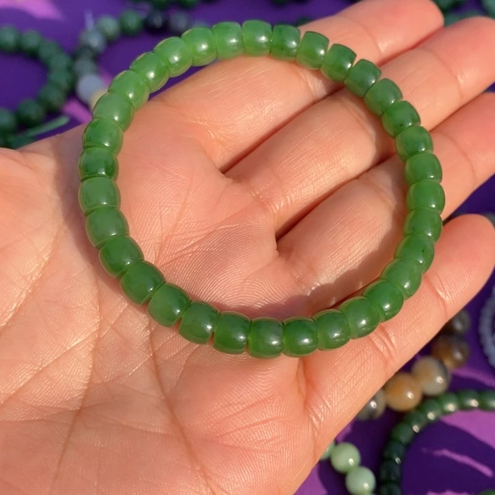 和田玉（碧玉）手链未镶嵌