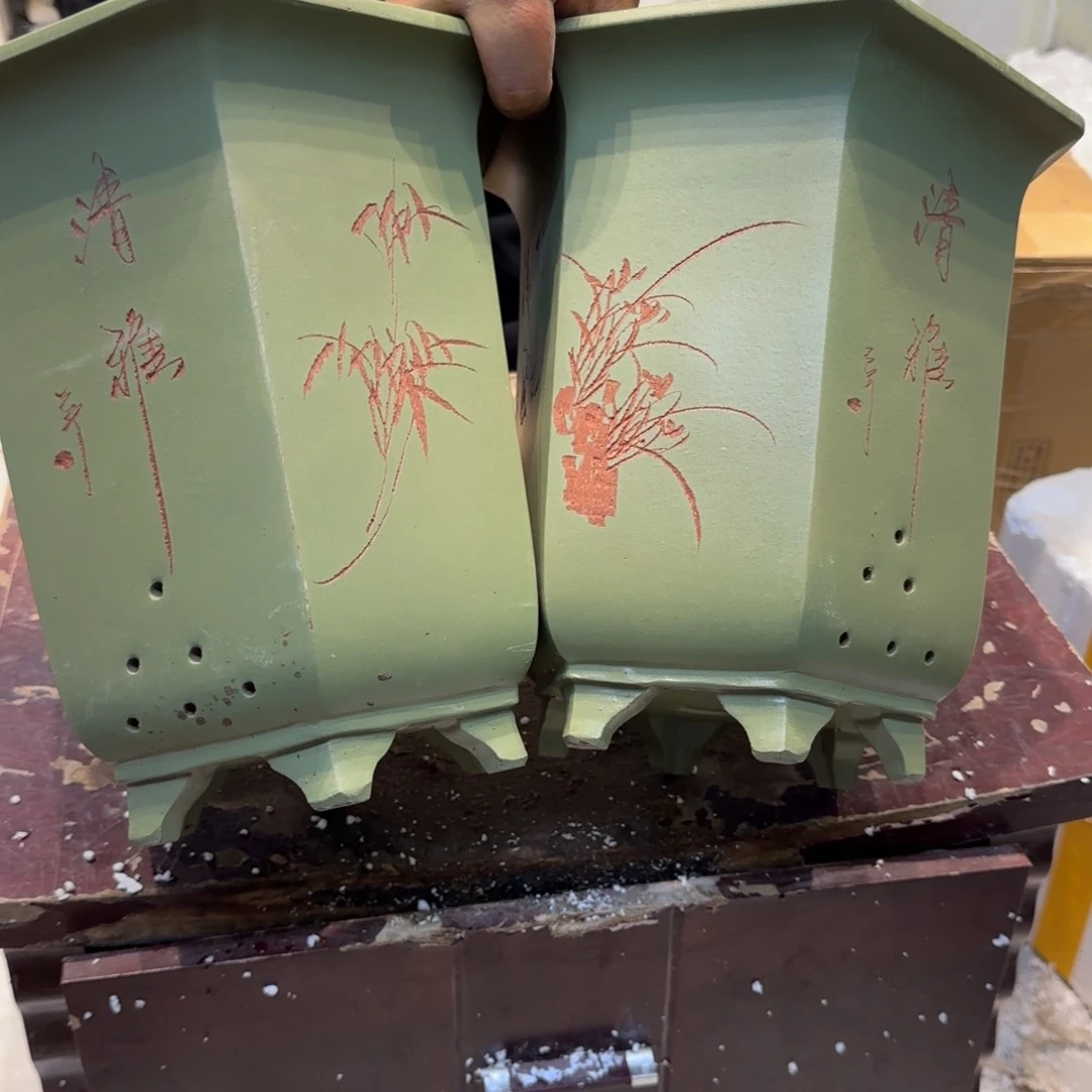 紫砂花盆口径19.17/22口径