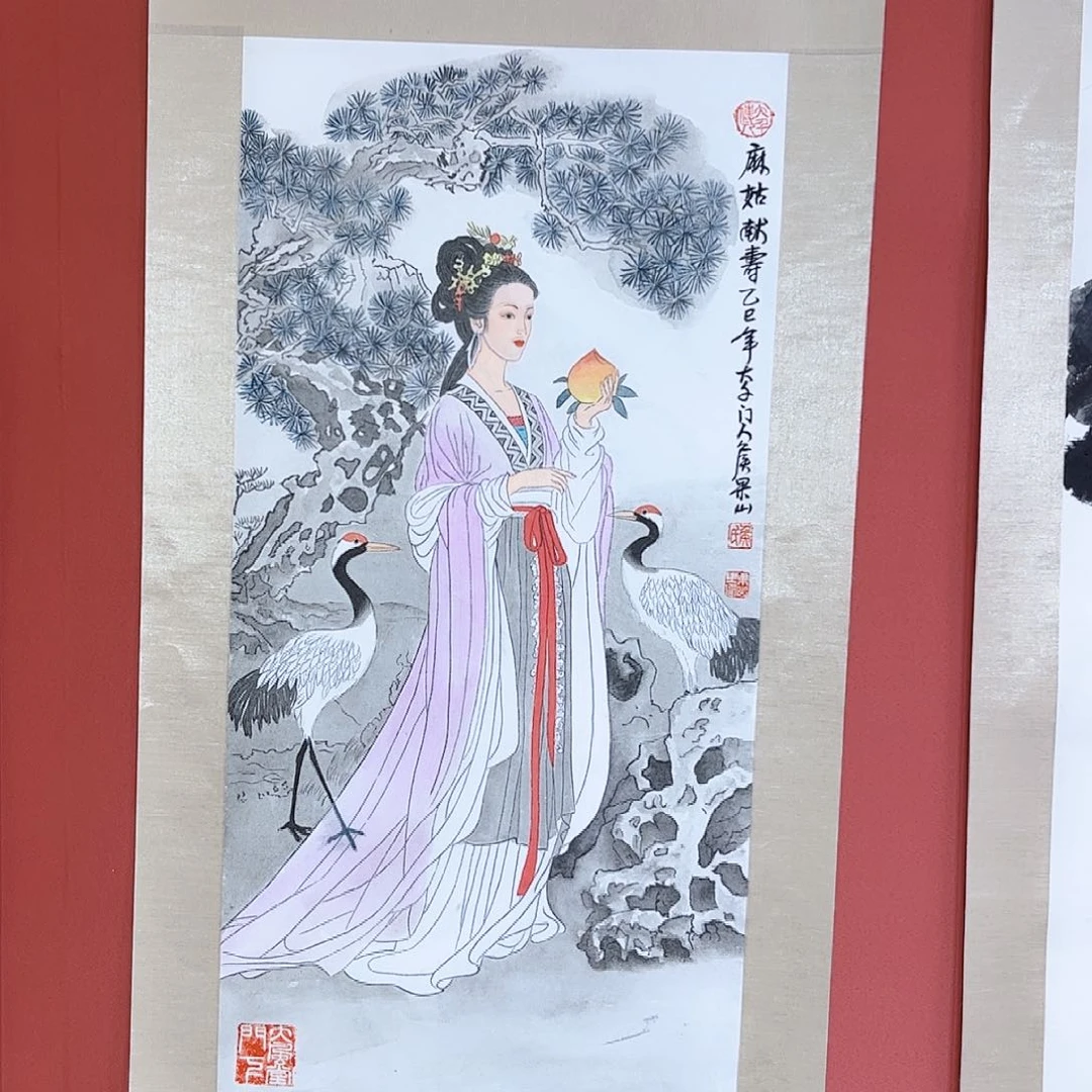 国画侯果山老师亲笔手绘作品朵